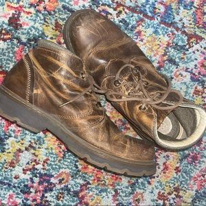 Brown distressed ankle 3 hole leather Men’s size 11 Dr. Martens Boots